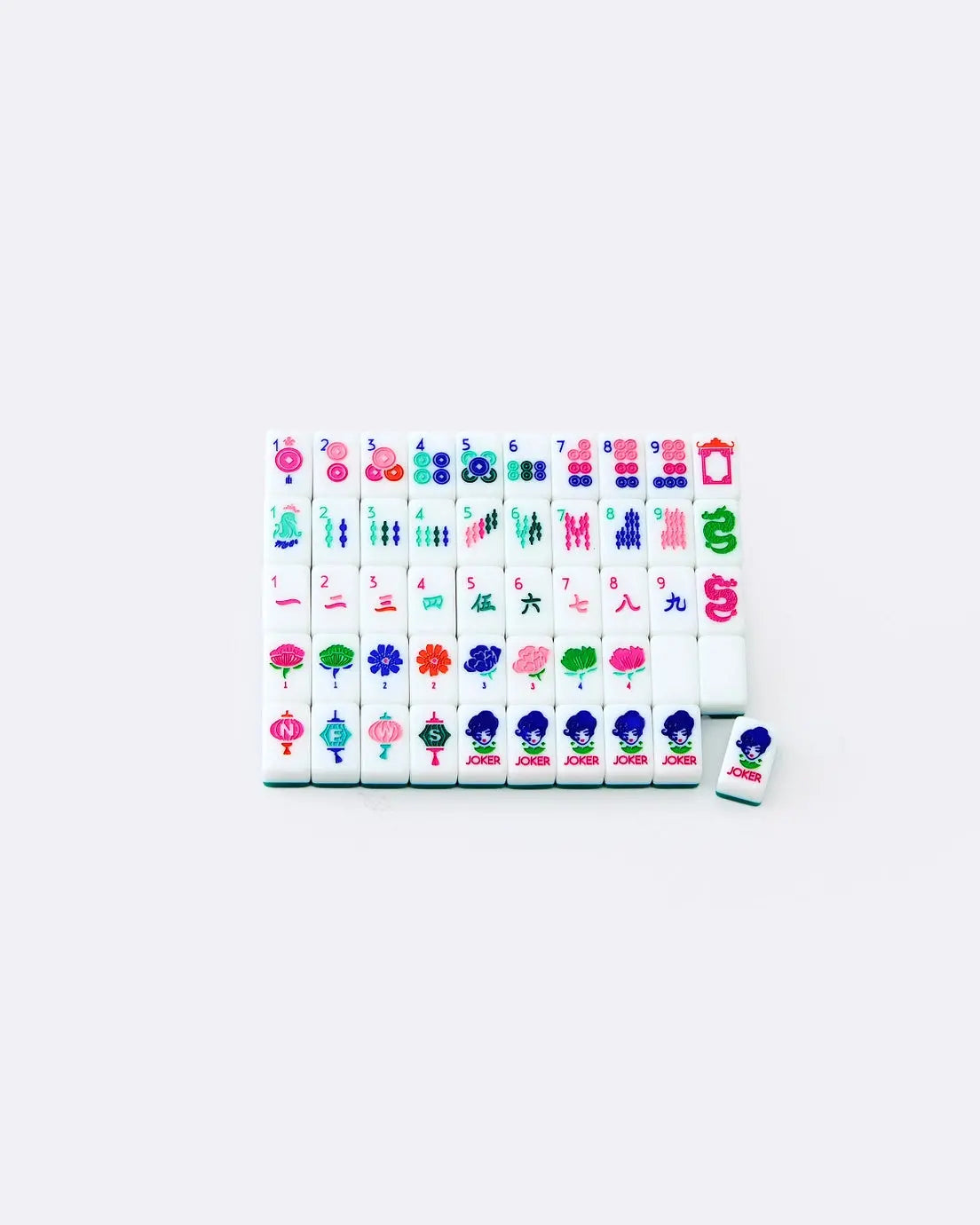 Oh My Mahjong Palm Beach Green Mahjong Travel Set 