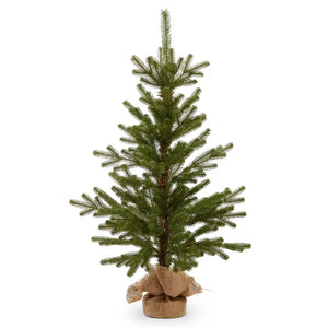 Noble Fir Tree in Burlap Bag RAZ