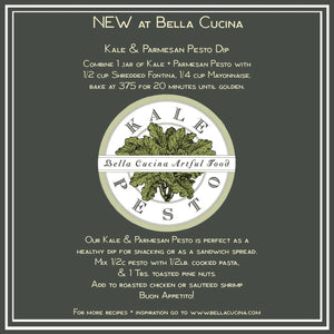 Kale & Parmesan Pesto - 6 oz. Bella Cucina