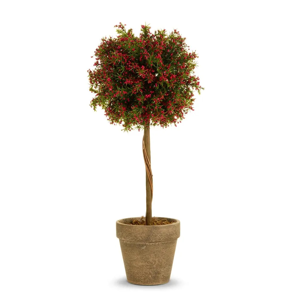 15" Red Pepper Berry Topiary RAZ Imports