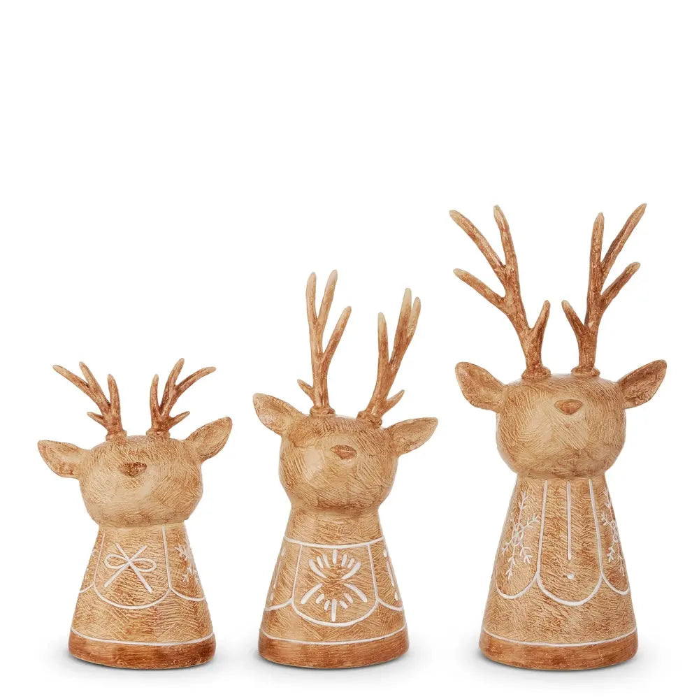 Carved Deer Busts RAZ Imports