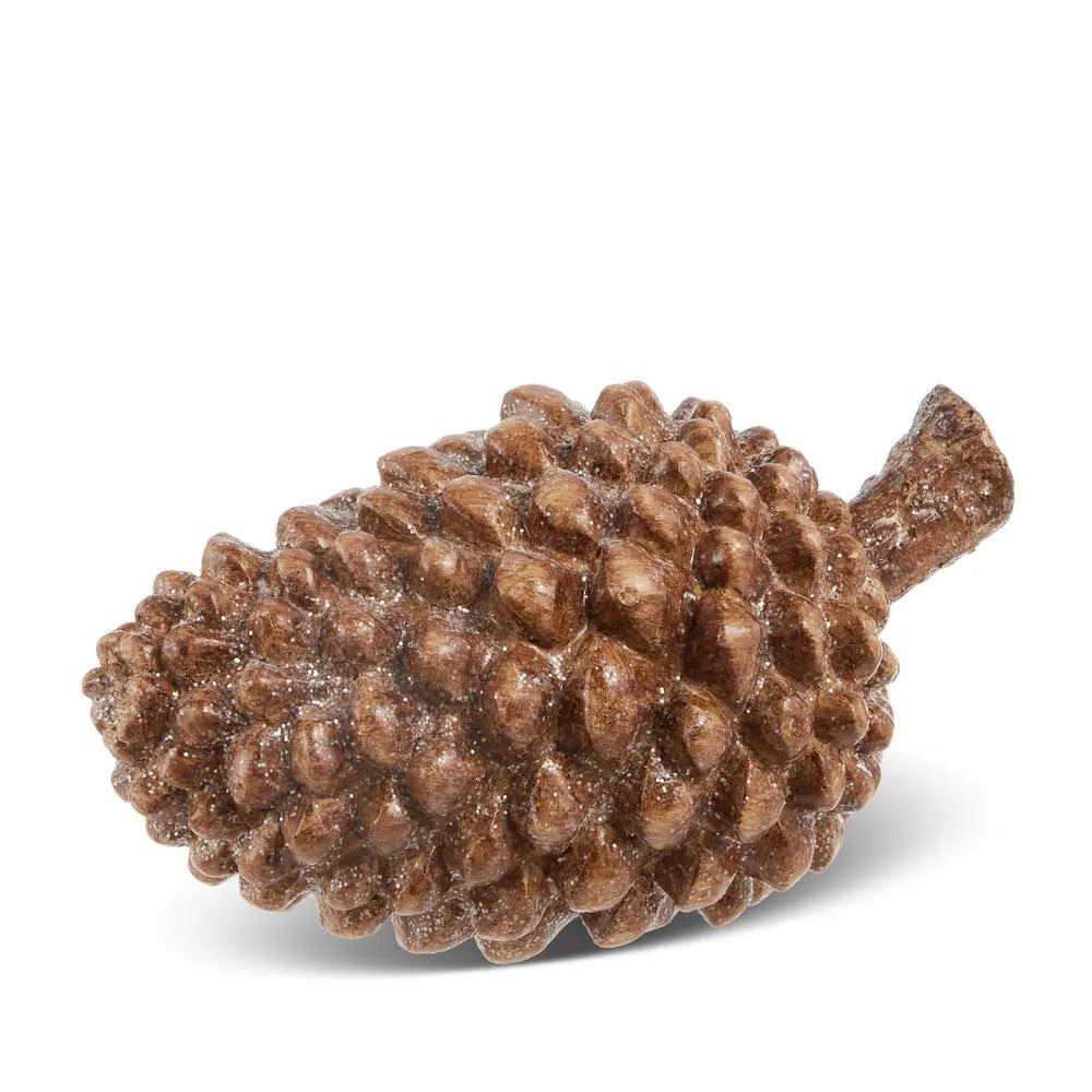 7.5" Glittered Pinecone RAZ Imports