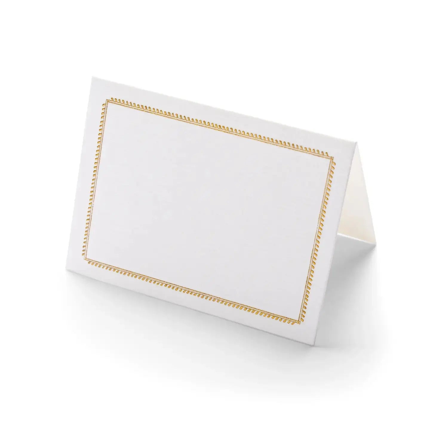 Gold Border Place Cards Color Box Designs & Letterpress