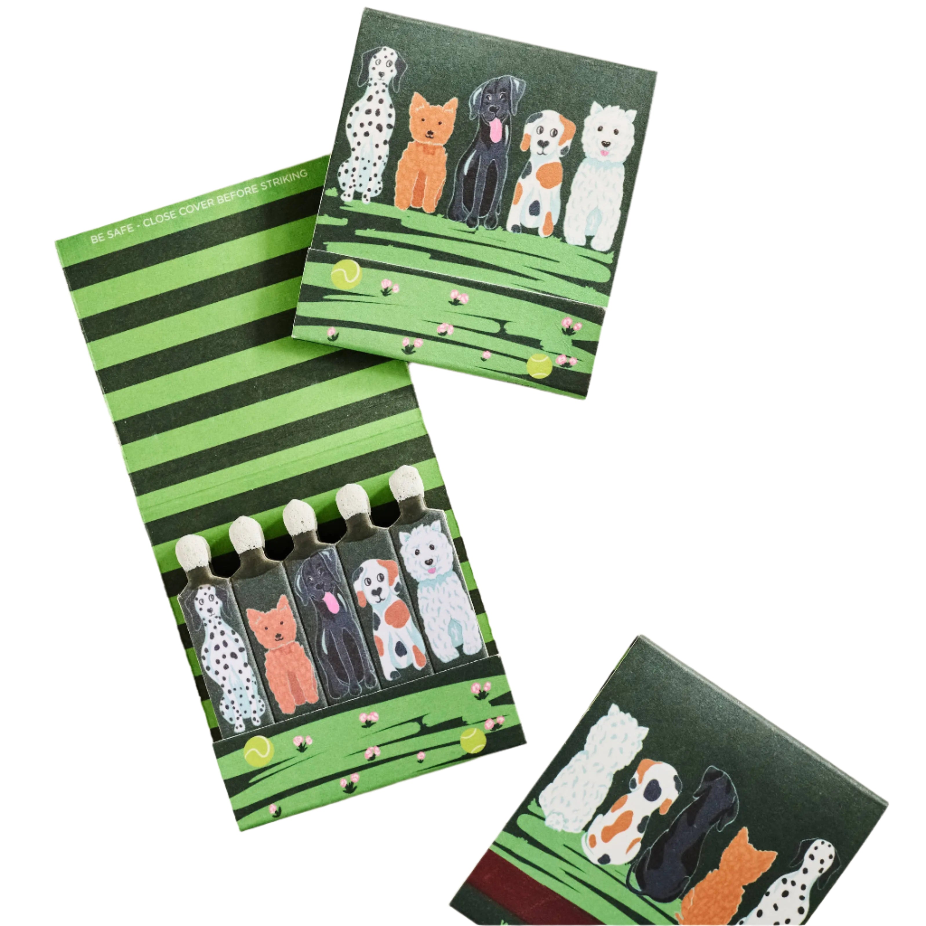 Puppy Pals Printed 10 Stem Matchbook One & Only Paper