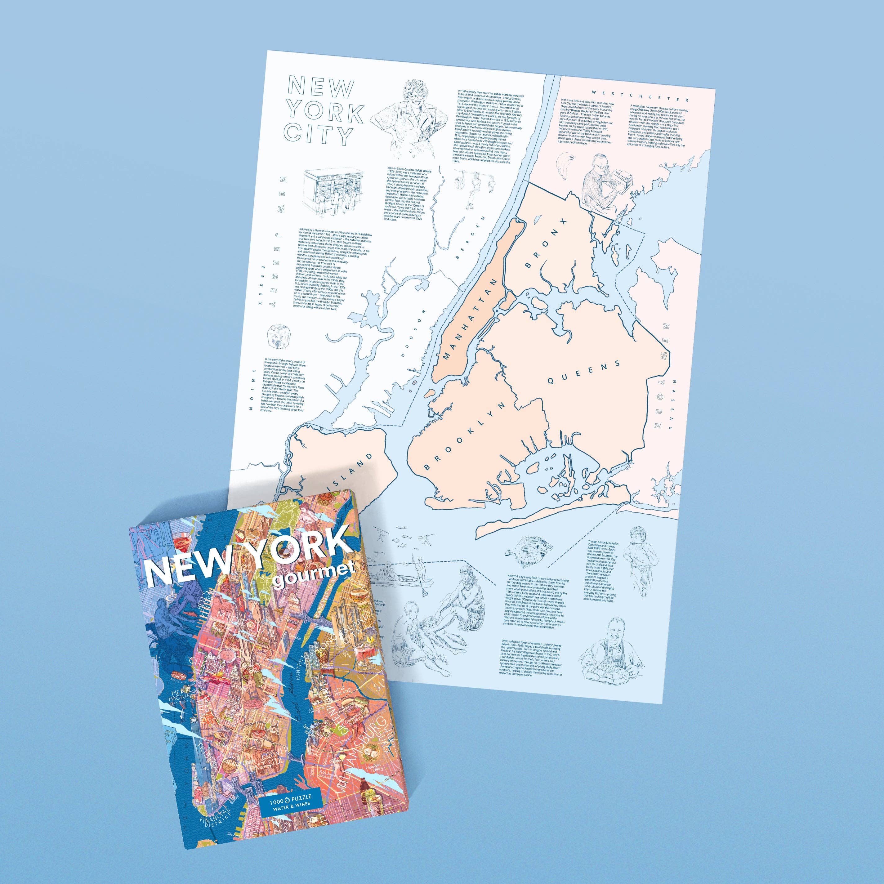 Gourmet Puzzle - New York Water & Wines