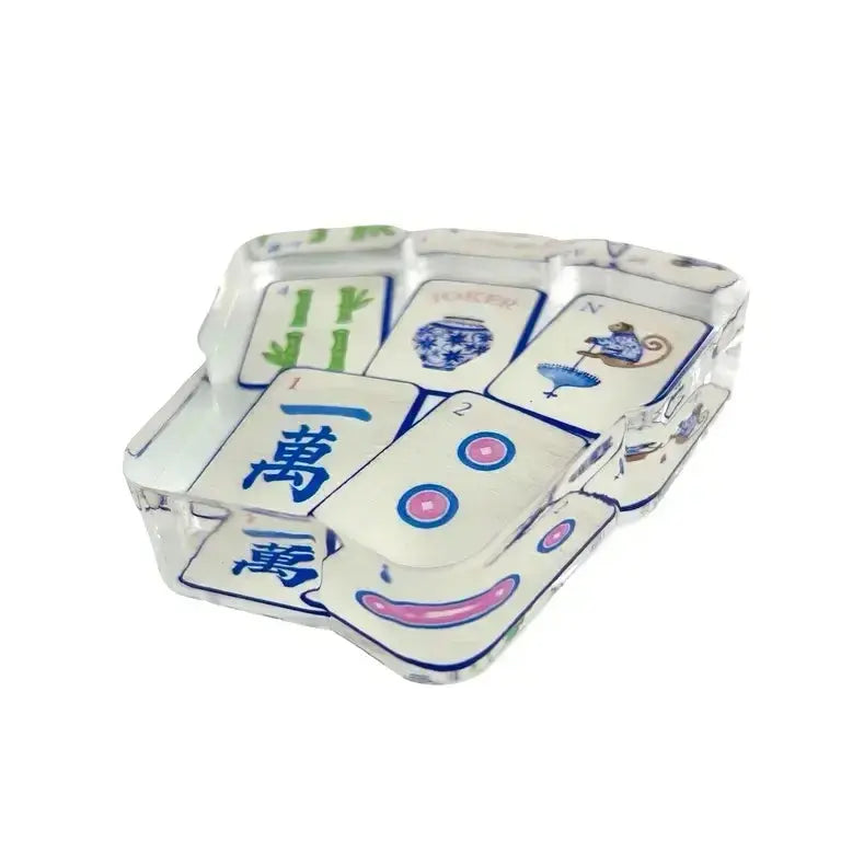 Acrylic Napkin Weight, Preppy Mahjong Maven Home