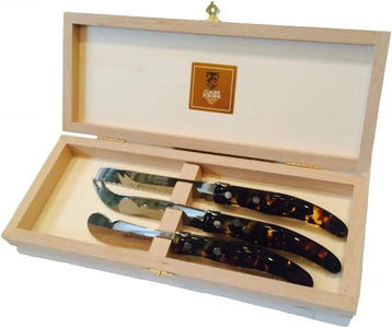 Claude Dozorme Box of 3 Berlingot Cheese Knives Claude Dozorme