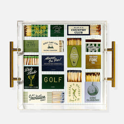Golf Matchbook Large Tray Tart By Taylor