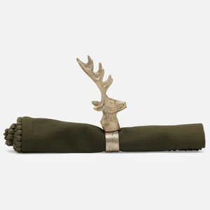 Rudolph Napkin Rings Blue Pheasant