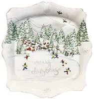 Berry + Thread North Pole Merry Christmas Trinket Tray Juliska