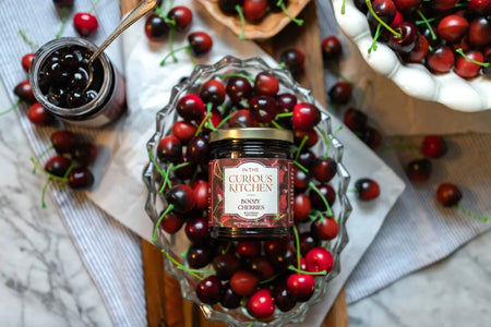 Bourbon Infused Cocktail Cherries | Boozy Cherries 9 oz In the Curious Kitchen