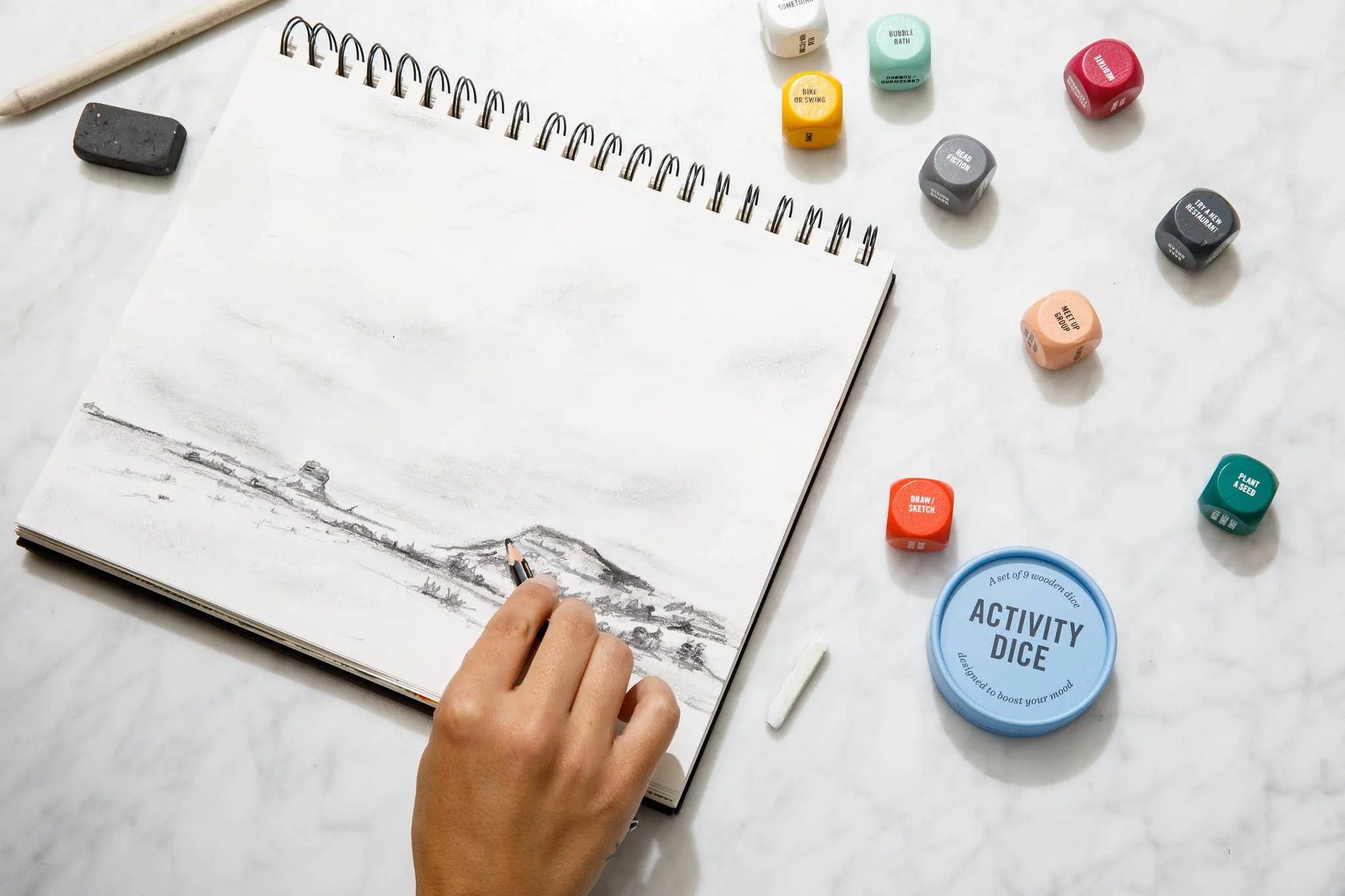 Activity Dice - Inspiration for Mood-boosting Activities Two Tumbleweeds