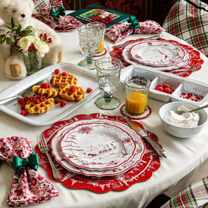 Country Estate Winter Frolic Melamine Dessert + Salad Plates Juliska