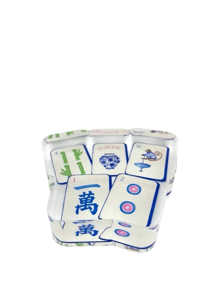 Acrylic Napkin Weight, Preppy Mahjong Maven Home