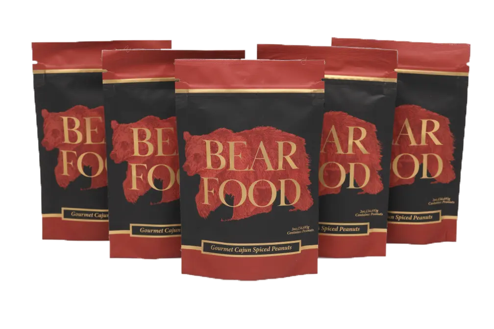 Cajun Spiced Gourmet Peanuts: 2oz Pouch Bear Food
