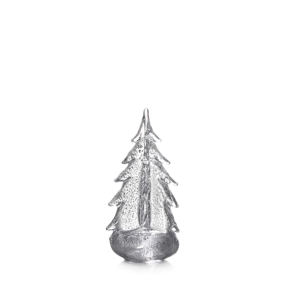 Simon Pearce Silver Leaf Evergreen