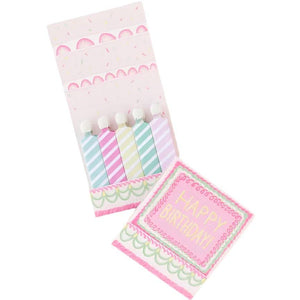 Happy Birthday Vintage Cake Printed 10 Stem Matchbooks One & Only Paper