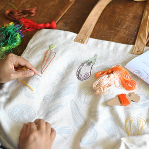 Stitch Your Vegetables Tote Bag Chasing Threads