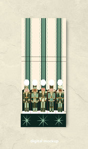 Green Nutcracker Printed 10 Stem Matchbooks One & Only Paper