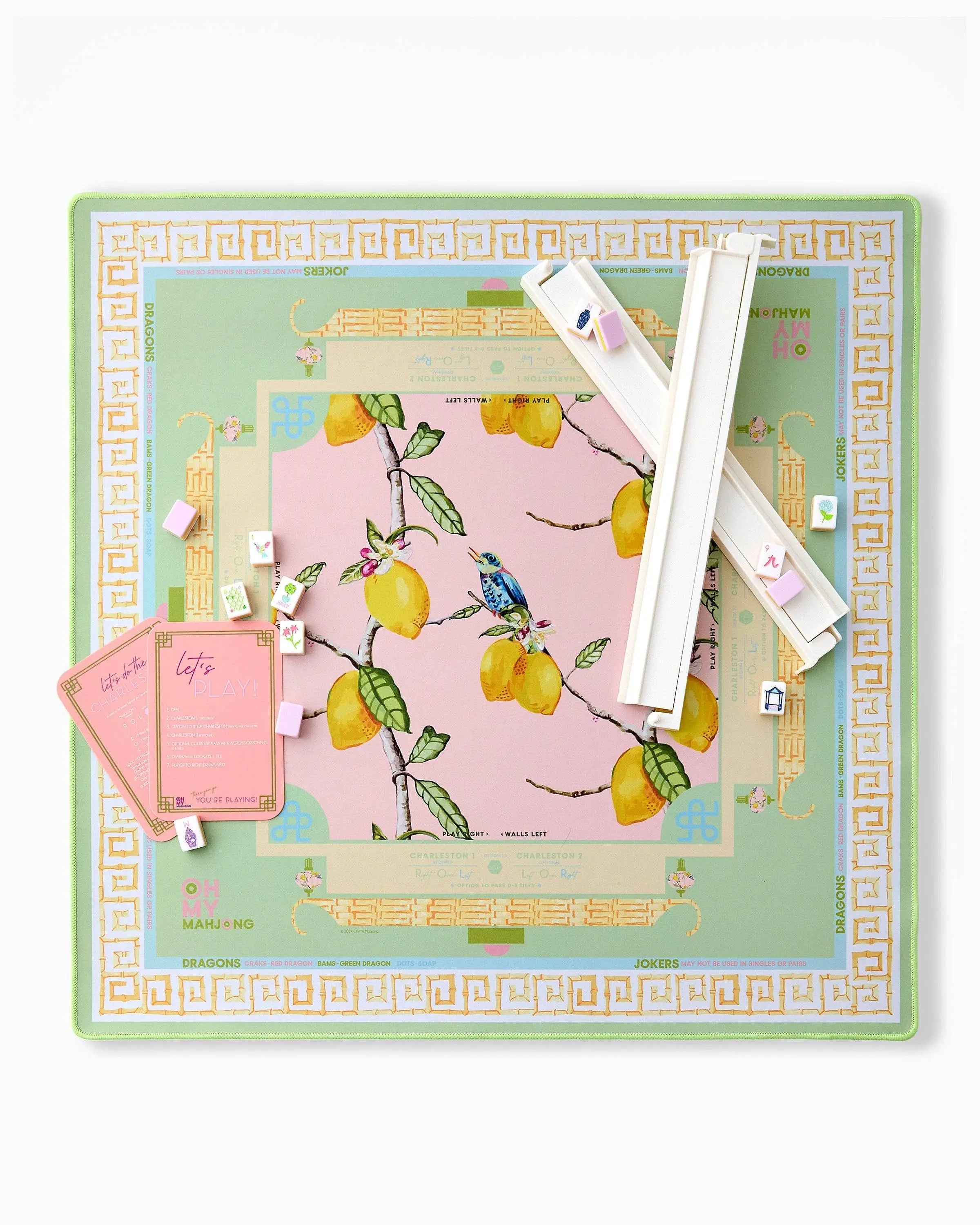 Citrus Songbird Mat Oh My Mahjong