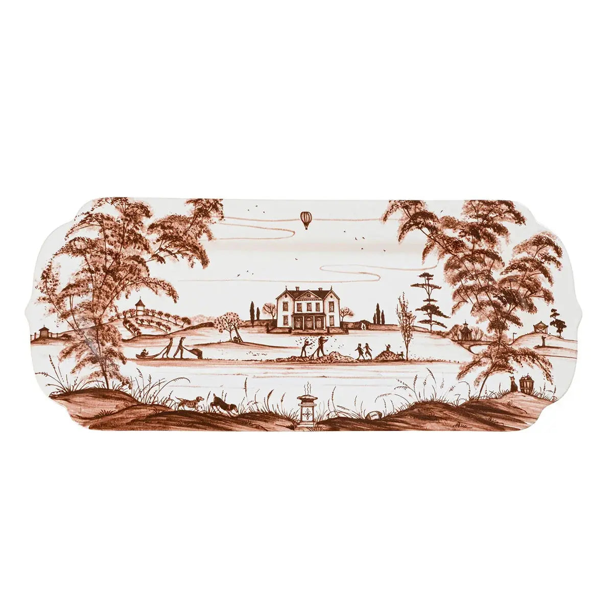 Country Estate Harvest 15" Hostess Tray - Sepia Juliska