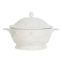 Berry & Thread Whitewash Lidded Casserole