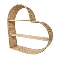 Juliska Provence Rattan Heart Shelving Unit Juliska