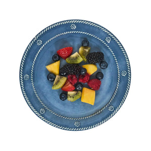 Berry & Thread Melamine Dessert and Salad Plate in Ocean Juliska