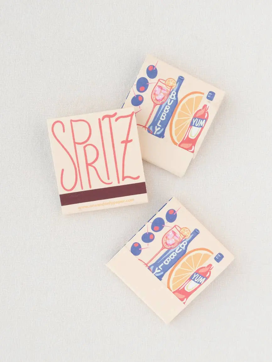 Spritz Italian Summer Printed 10 Stem Matchbooks One & Only Paper