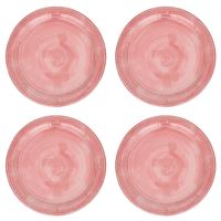 Berry & Thread Melamine Dinner Plate in Coral