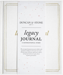 Legacy Journal: A Family Keepsake Book | Christmast Gift: Ivory Duncan & Stone Paper Co.