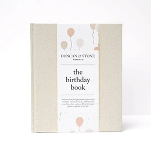 Birthday Memory Book – Birthday Guest Book w/Gold Duncan & Stone Paper Co.