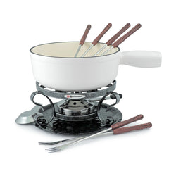 Swissmar Cast Iron Fondue Set in Matte White DKHB [Zyliss, Cole & Mason, Swissmar, AdHoc, Ken Hom]