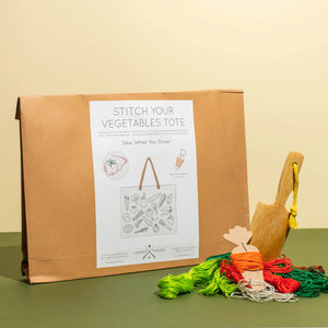 Stitch Your Vegetables Tote Bag Chasing Threads