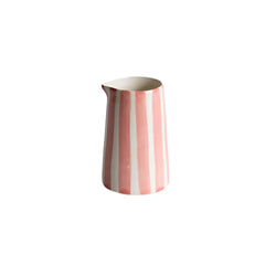 Handmade and Painted Candy Stripe Creamer : Rose Musango