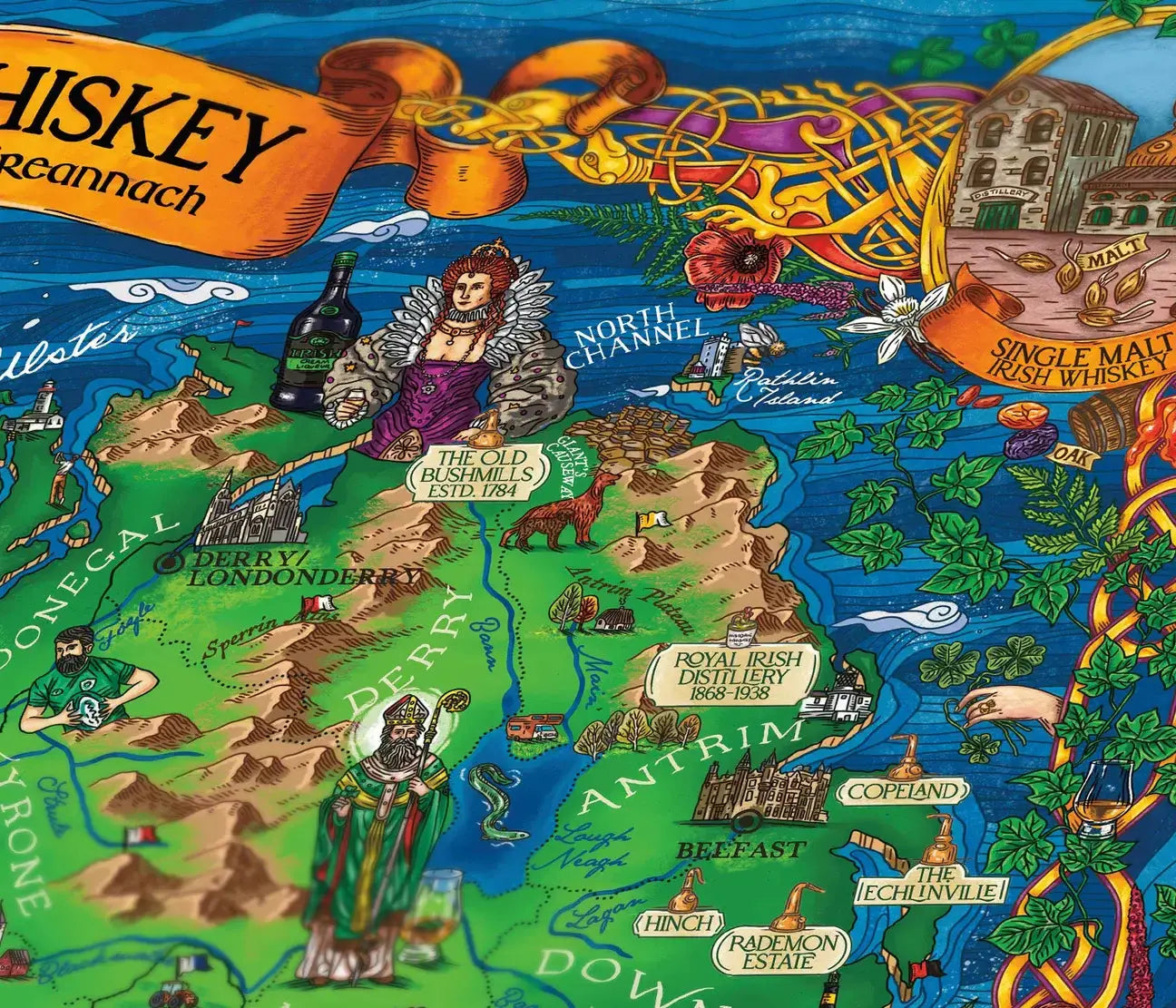 Whiskey Puzzle - Ireland Water & Wines