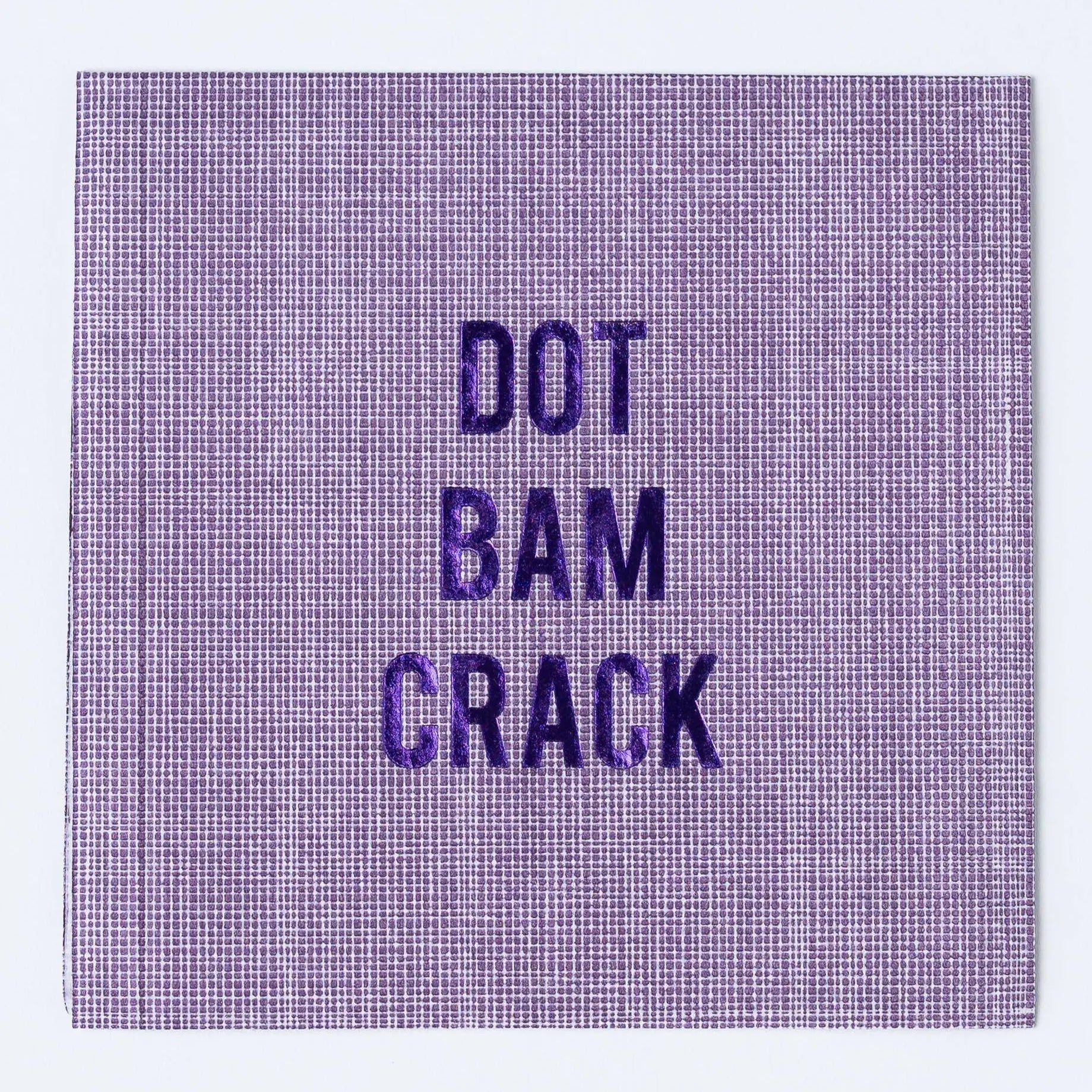 Dot Bam Crack Disposable Cocktail Napkins–Mahjong Game Night No Reservations