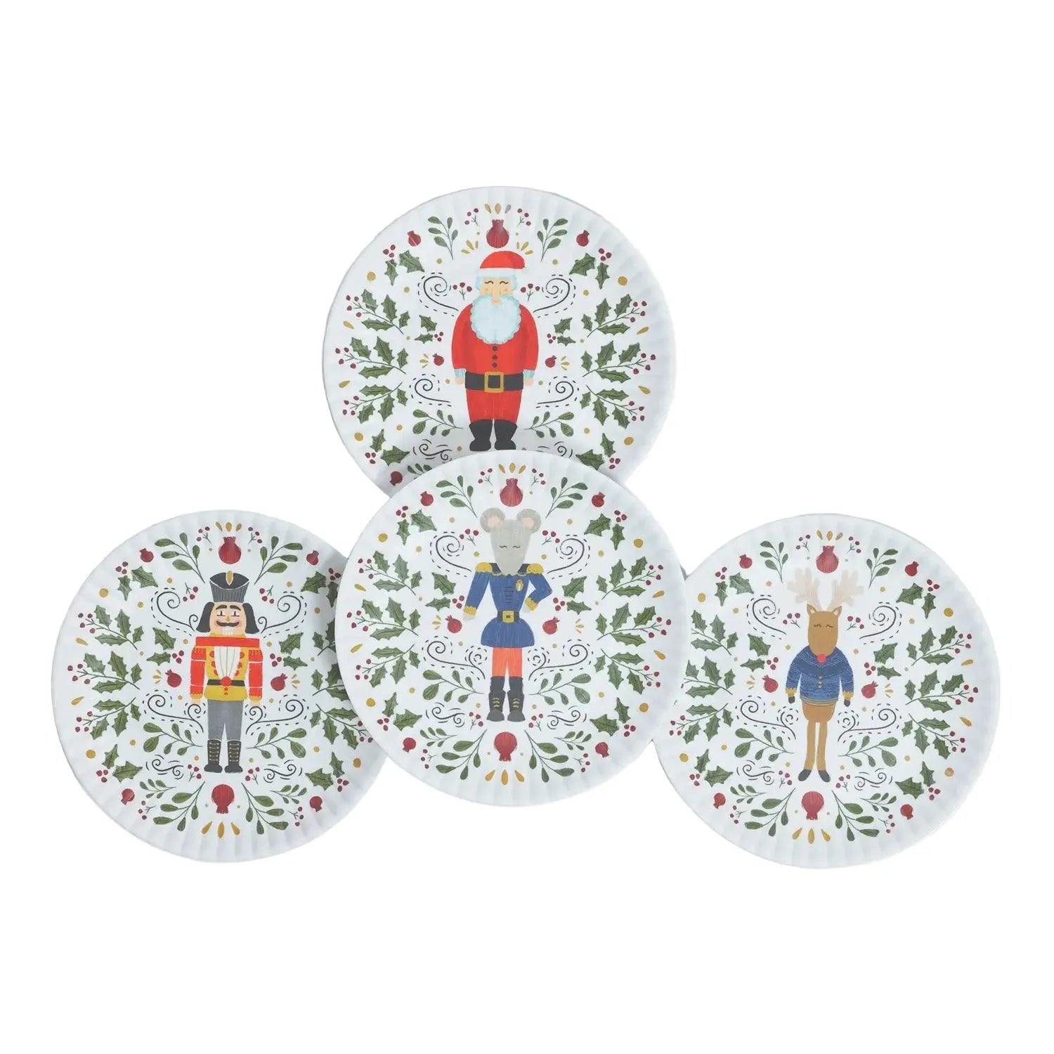 Christmas Character Paper Plates One Hundred 80 Degrees
