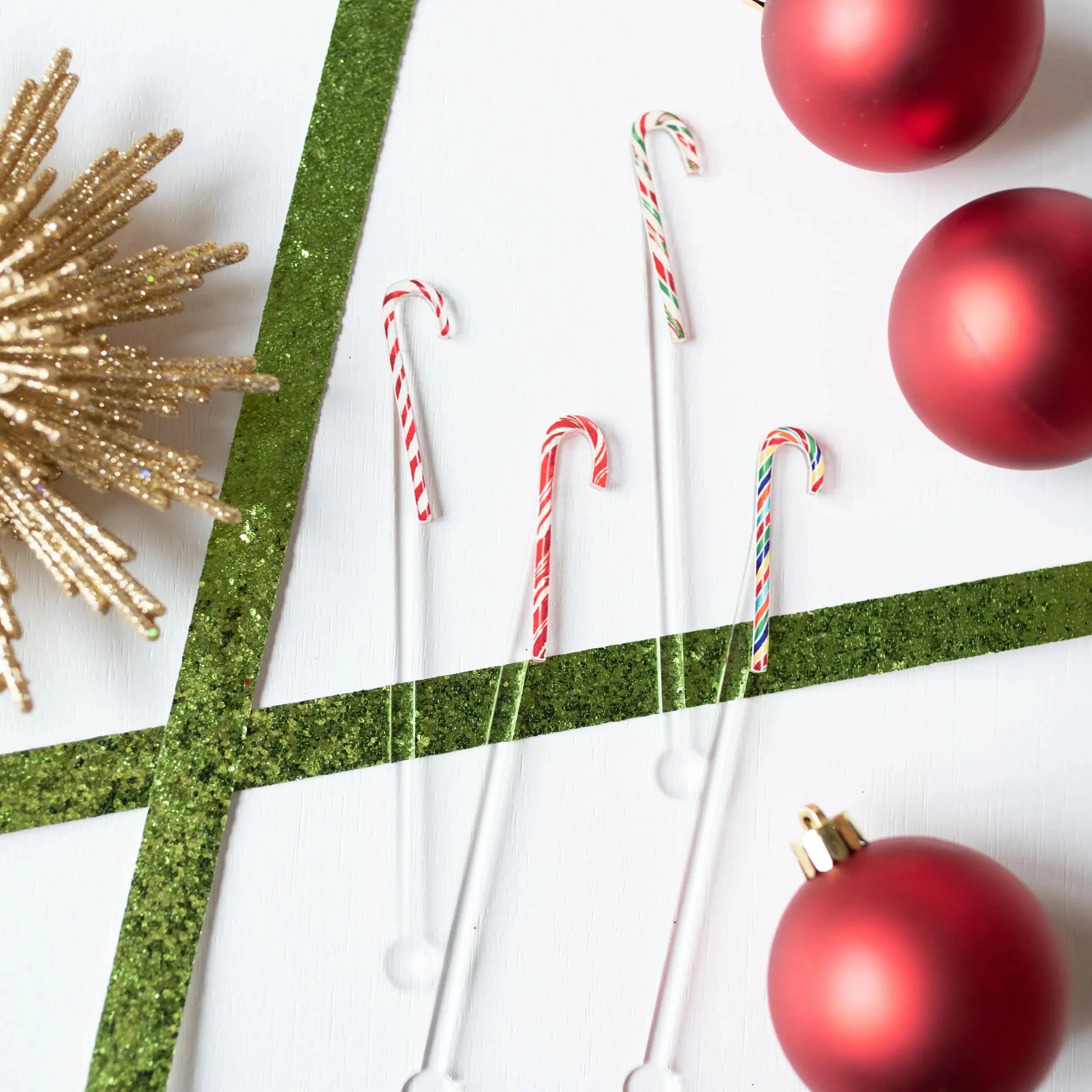 Candy Canes Acrylic Stir Sticks Acrylic Sticks