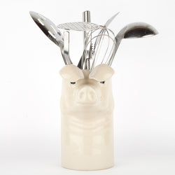 British Lop Pig Utensil Pot KAF Home