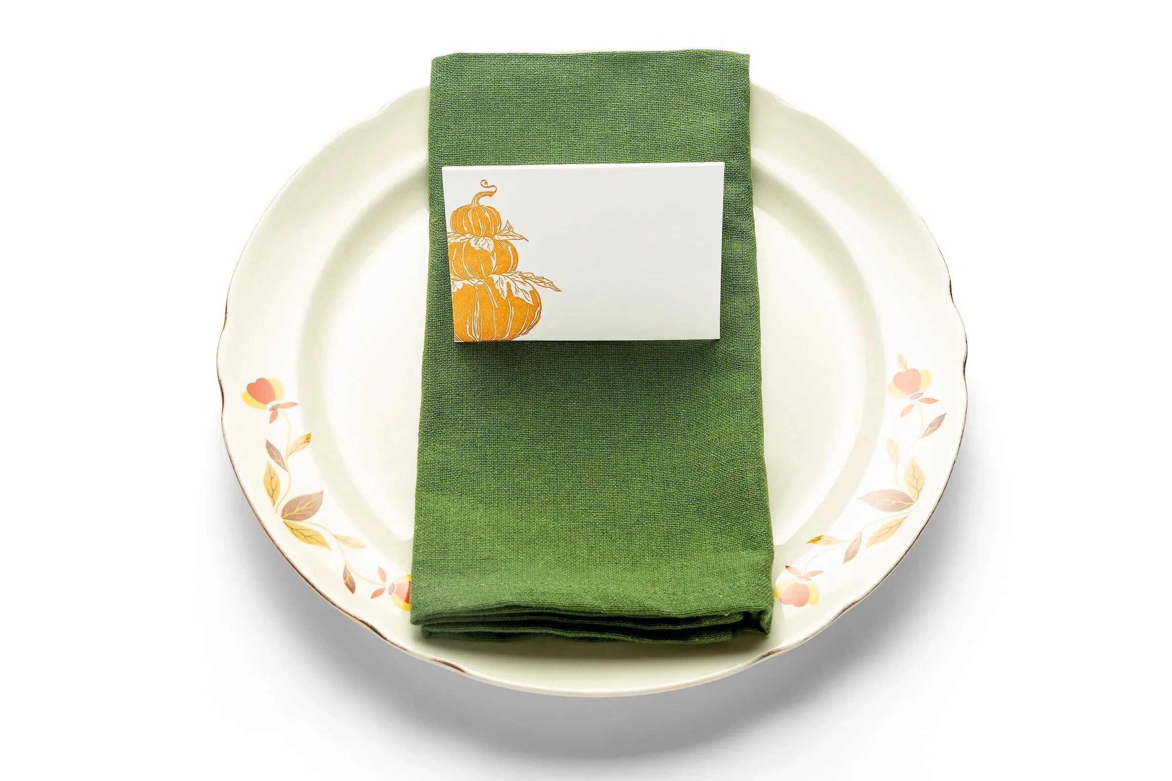 Pumpkin Place Cards Color Box Designs & Letterpress