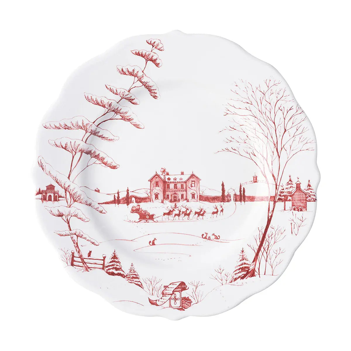 Country Estate Winter Frolic Dinner Plate Juliska