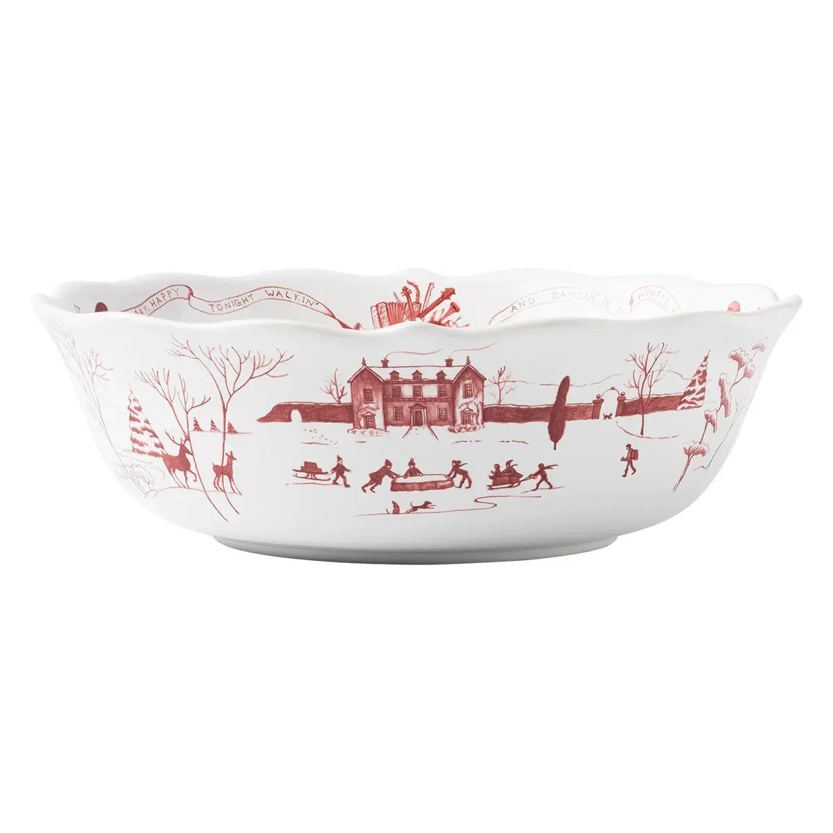 Country Estate Winter Frolic Serving Bowl Juliska