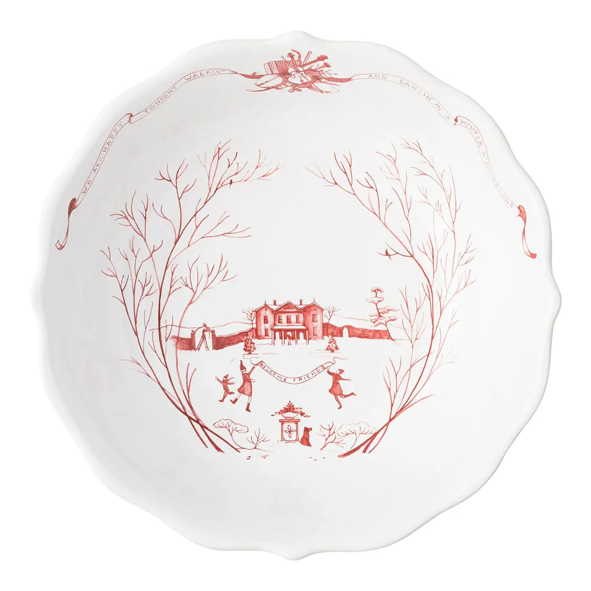 Country Estate Winter Frolic Serving Bowl Juliska