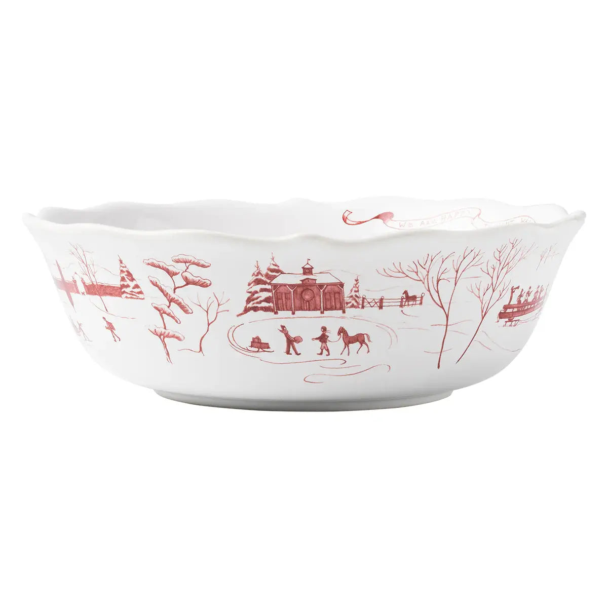 Country Estate Winter Frolic Serving Bowl Juliska