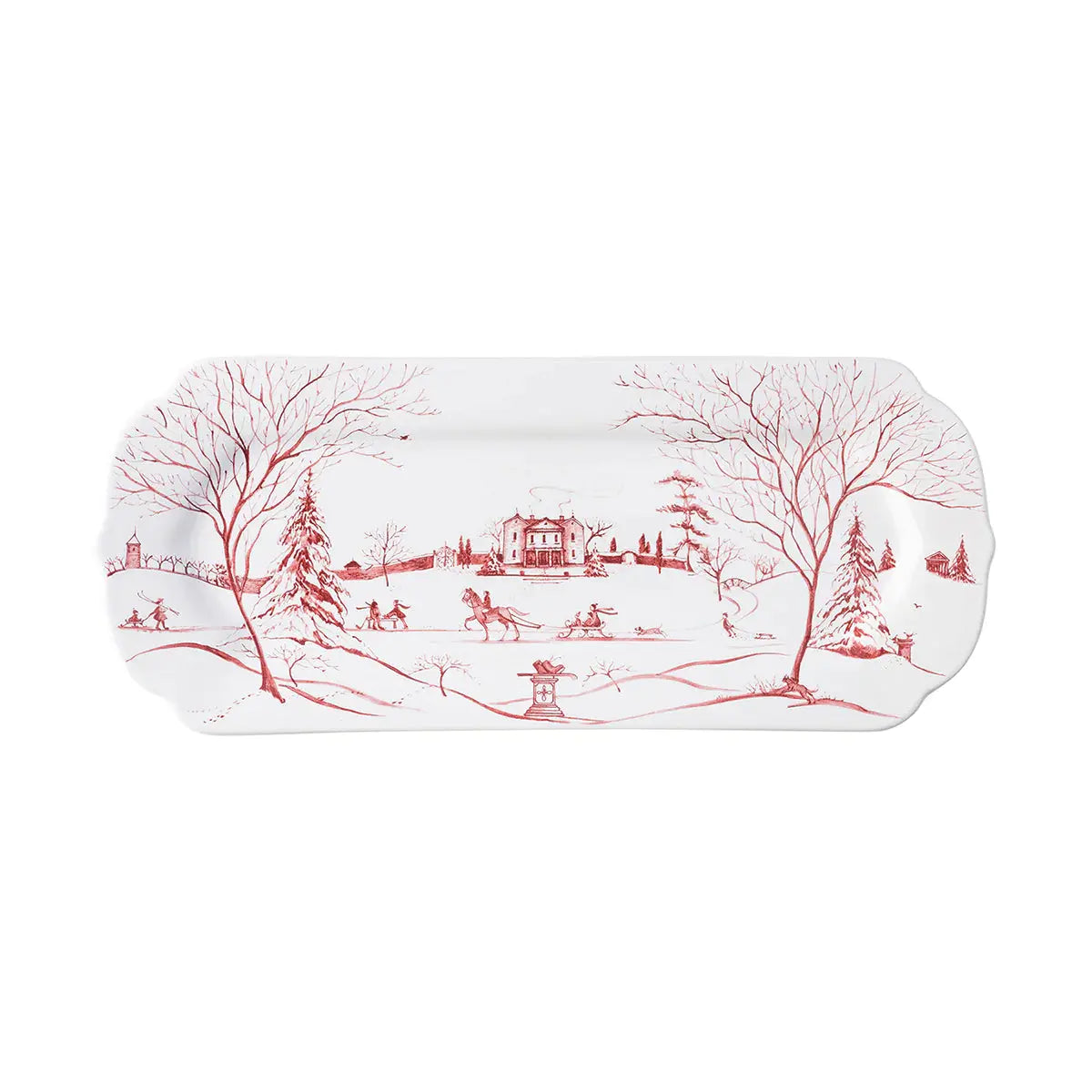 Country Estate Winter Frolic Hostess Tray Juliska