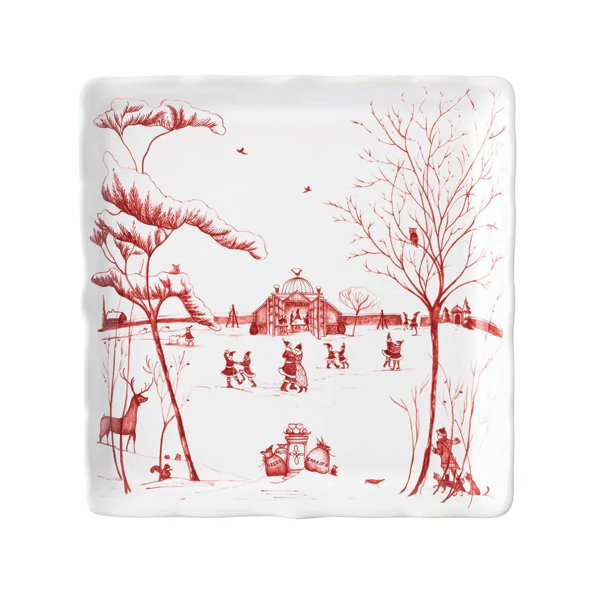 Country Estate Winter Frolic Sweets Tray Juliska