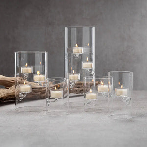 Suspended Glass Tealight Holder Hurricane Zodax