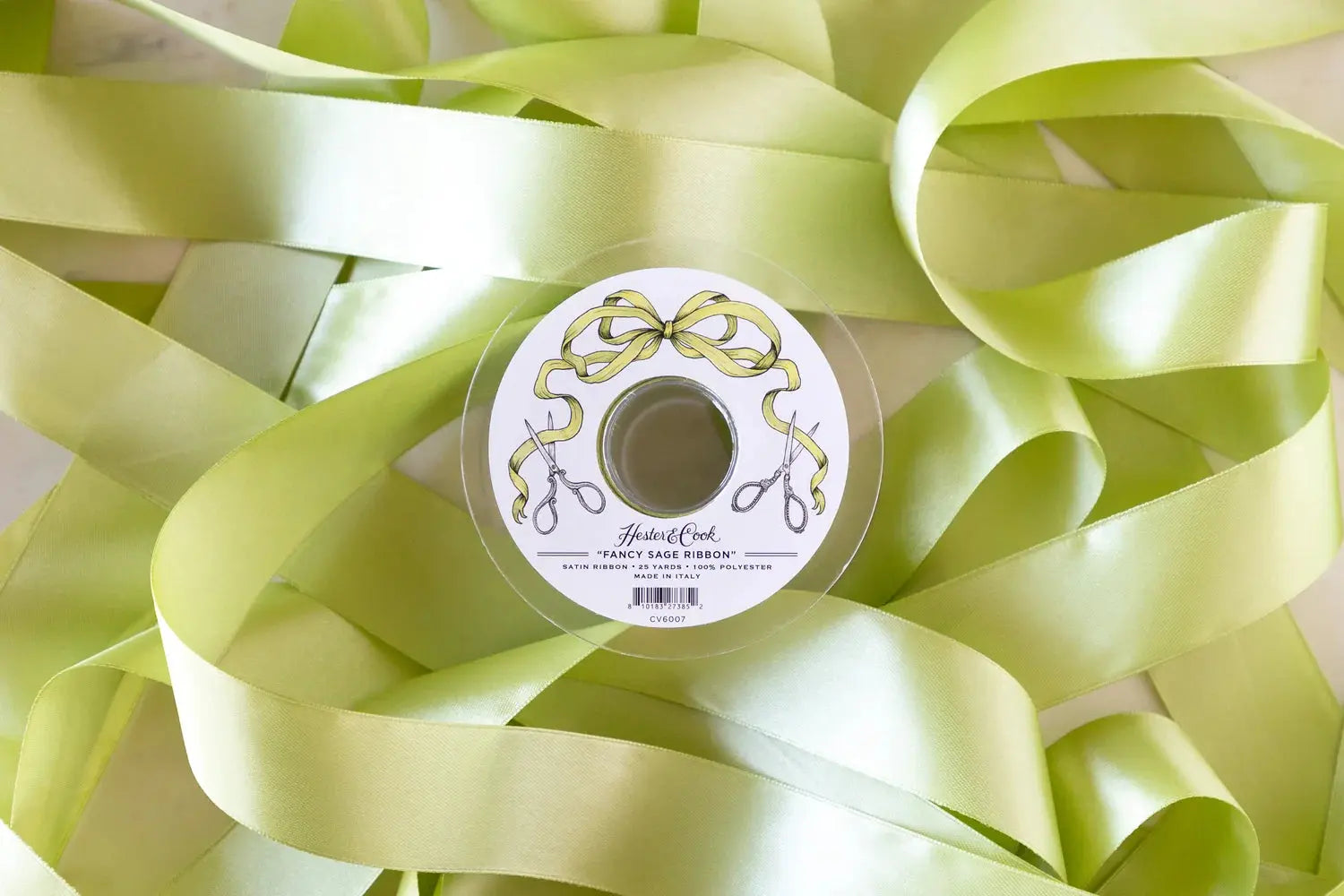 Fancy Sage Ribbon Hester & Cook