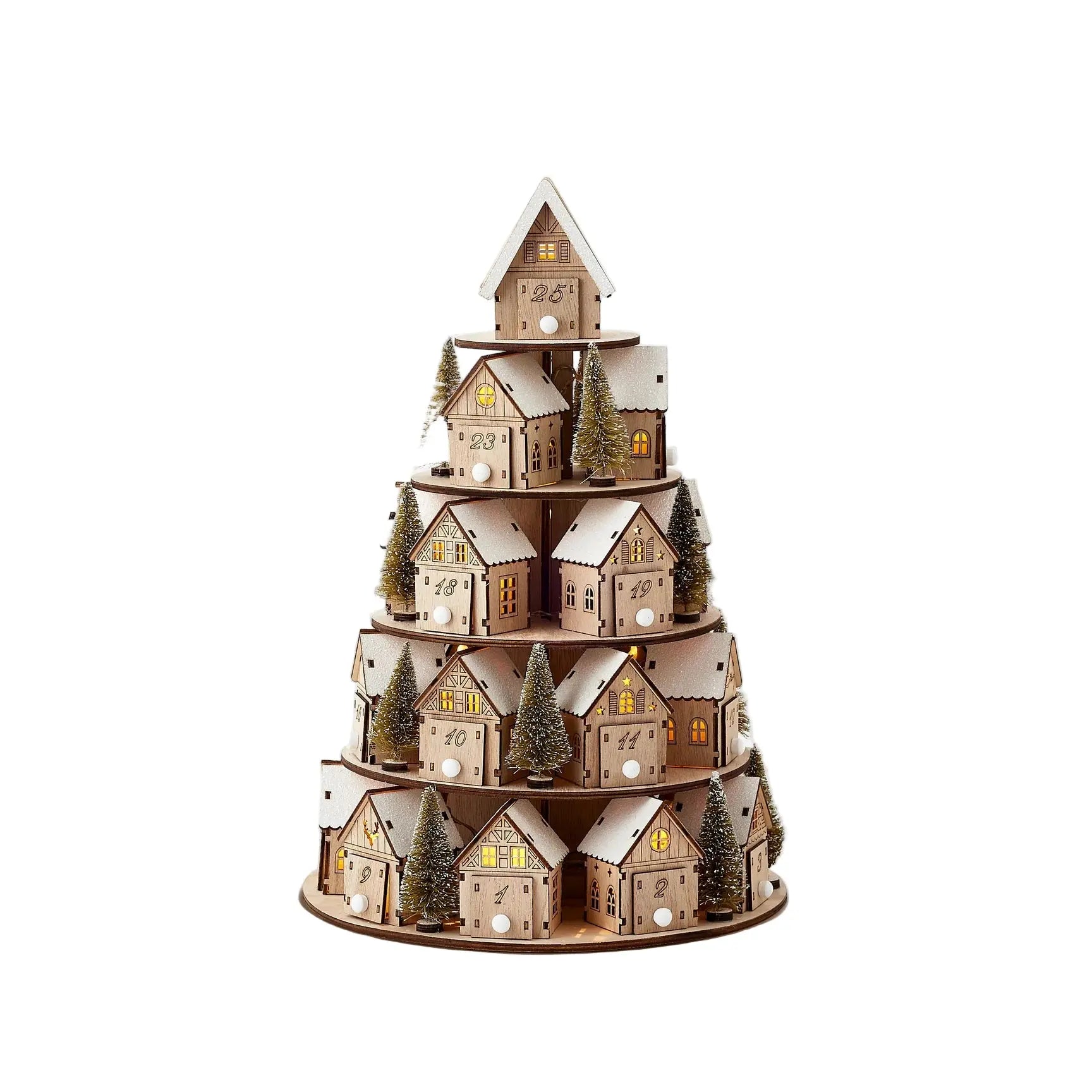 Lighted House Pyramid Advent Calendar